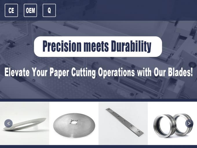 Macchine di taglio del carburo di tungsteno coltello lame circolari industriali per il taglio del cartone per impianti di produzione 0
