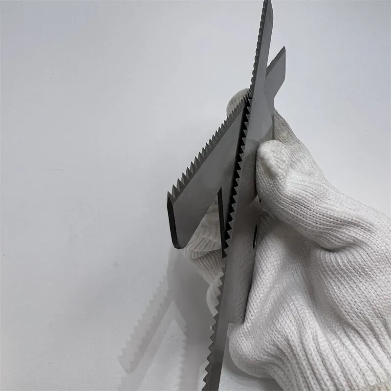 Coltelli di taglio di carta di plastica Lame da taglio dentale Imballaggio denti dentellati Lama da segatura 5