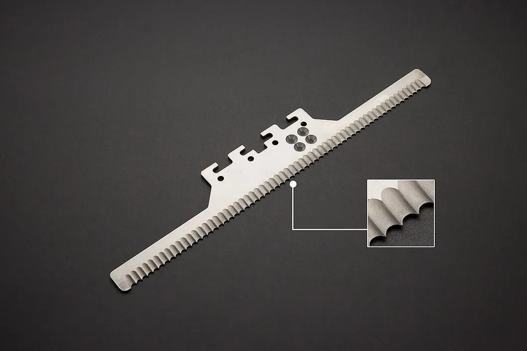 Coltelli di taglio di carta di plastica Lame da taglio dentale Imballaggio denti dentellati Lama da segatura 9