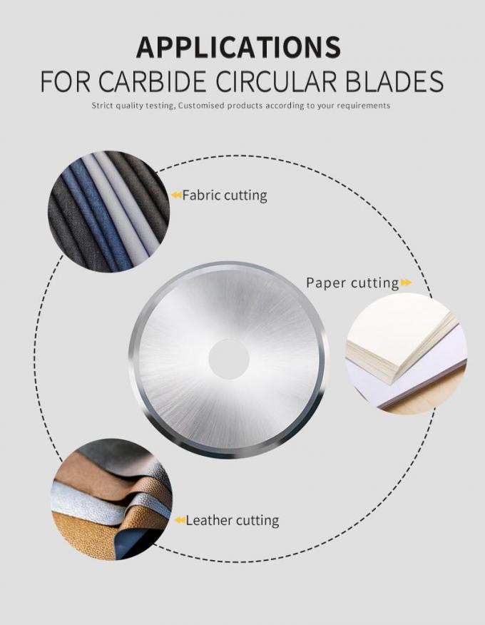 OEM / ODM coltello circolare taglio del nastro gommoso di carta tubo di taglio lama rotonda 4