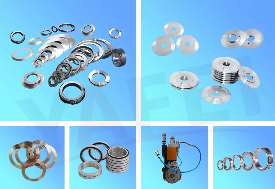 Coltello da taglio per dischi OEM/ODM per cartone ondulato, taglierina per rasoi Bhs, coltello da taglio circolare, lame di taglio in carburo di tungsteno 4